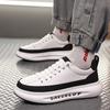 Fashion Brand Men's Lace Up Comfortable Thick Soled Outdoor Sports Shoes in Spring Classic White/brown Men Casual Fashion Shoes
