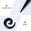 PAMINGONO 54Pcs Acrylic Ear Plugs for Women Ear Tunnels and Ear Expanders Black Stylish and Delicate for Parties and Banquets