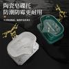 Light Luxury Soap Box Soap Box Drain Shelf Decoration Perforation-free High-end Bathroom Household Ceramic Soap Dish