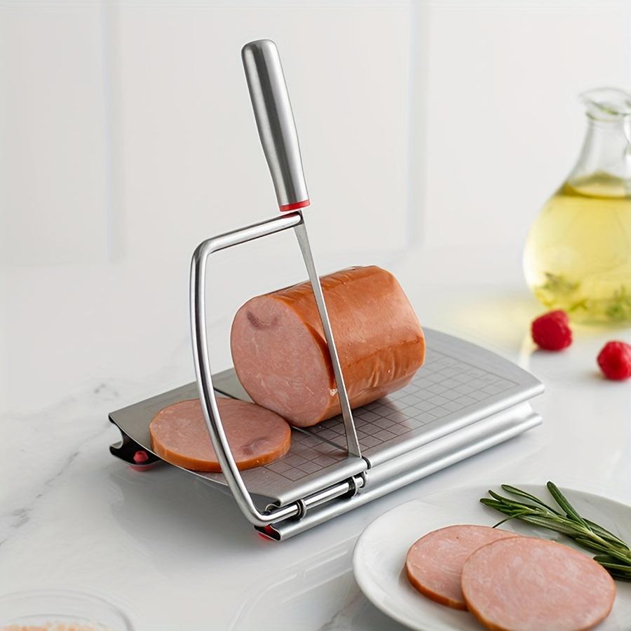 Stainless Steel Cheese Slicer with Scale Butter Cutter Knife Cheese Cutting Board Ham Sausage Slicer Tools Kitchen Gadgets