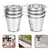 NUOLUX Mini Mini Tin 8 Small Trash Mini Plant Mini Flower Small X X Bucket, Bucket, Bucket, Pieces, Bucket, Metal, Can, Bonsai, Pot, Bucket, Bucket,
