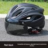 Unisex Mountain Biking Helmet with Magnetic Buckle & Goggles