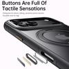 360° Mechanical Torque-Sound Rotating Stand Holder Magnetic Magsafe Phone Case for IPhone 16 15 14 13 17 Pro Max Plus 17Air 16E