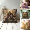 Angel Wing Divine Guardian Cushion Cover Double-Sided Plush Sofa Cushion Covers Organic Breathable Invisible Zipper
