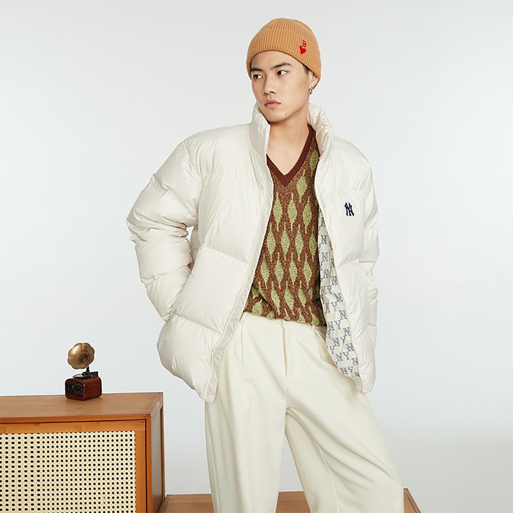 New MLB New York Yankees Down Jackets Unisex Ivory 3ADJM0636-50IVS