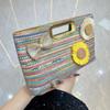 Hand-held Bag with Strap, Single Shoulder Crossbody Bag, Woven Handbag Casually
