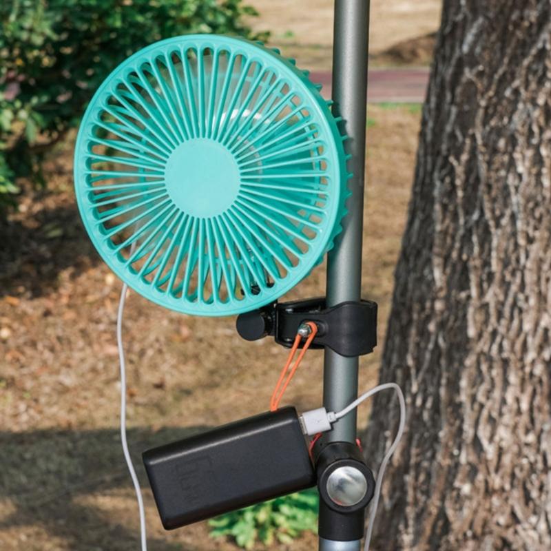 Portable Clip on Fan Battery Operated Small Powerful USB Desk Fan 4 Speed Quiet Rechargeable Table Fan for Travel