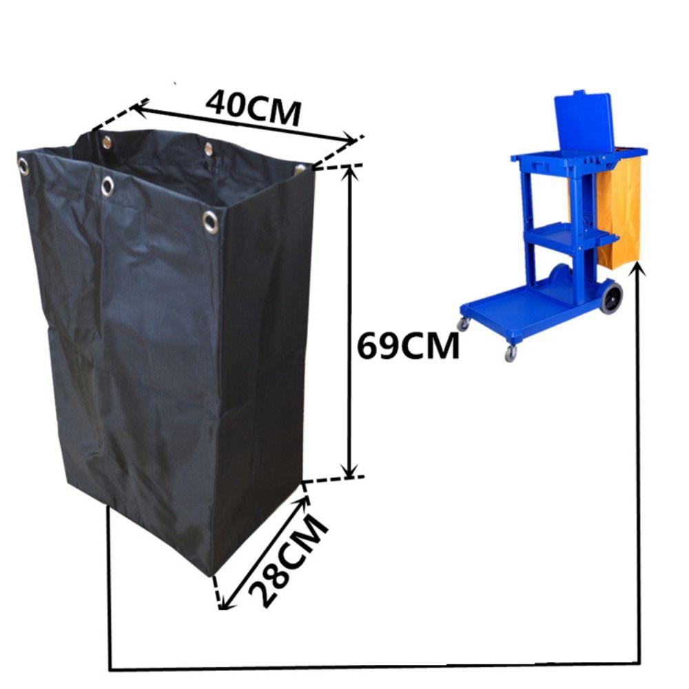 Thicken Hotel Housekeeping Rubbish Holder Waterproof Large Capacity Cleaning Cart Bag Strong Load-bearing Capacity Reusable