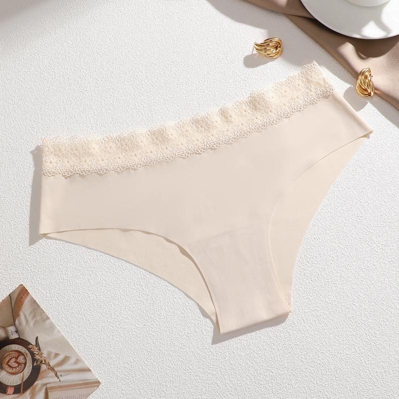 1 Stück Damen Übergröße Spitze Nahtlose Unterwäsche, Vollhüft Modische Atmungsaktive Schnelltrocknende Damenunterwäsche, Hochwertige Niedliche Unterwäsche