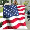 1pc American flag blanket, al season lightweigh Poster blanket home office outdoor nap multifunc Poster blanketional blanket