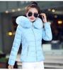 Autumn and winter new women's cotton-padded jacket short big fur collar women's cotton-padded jacket