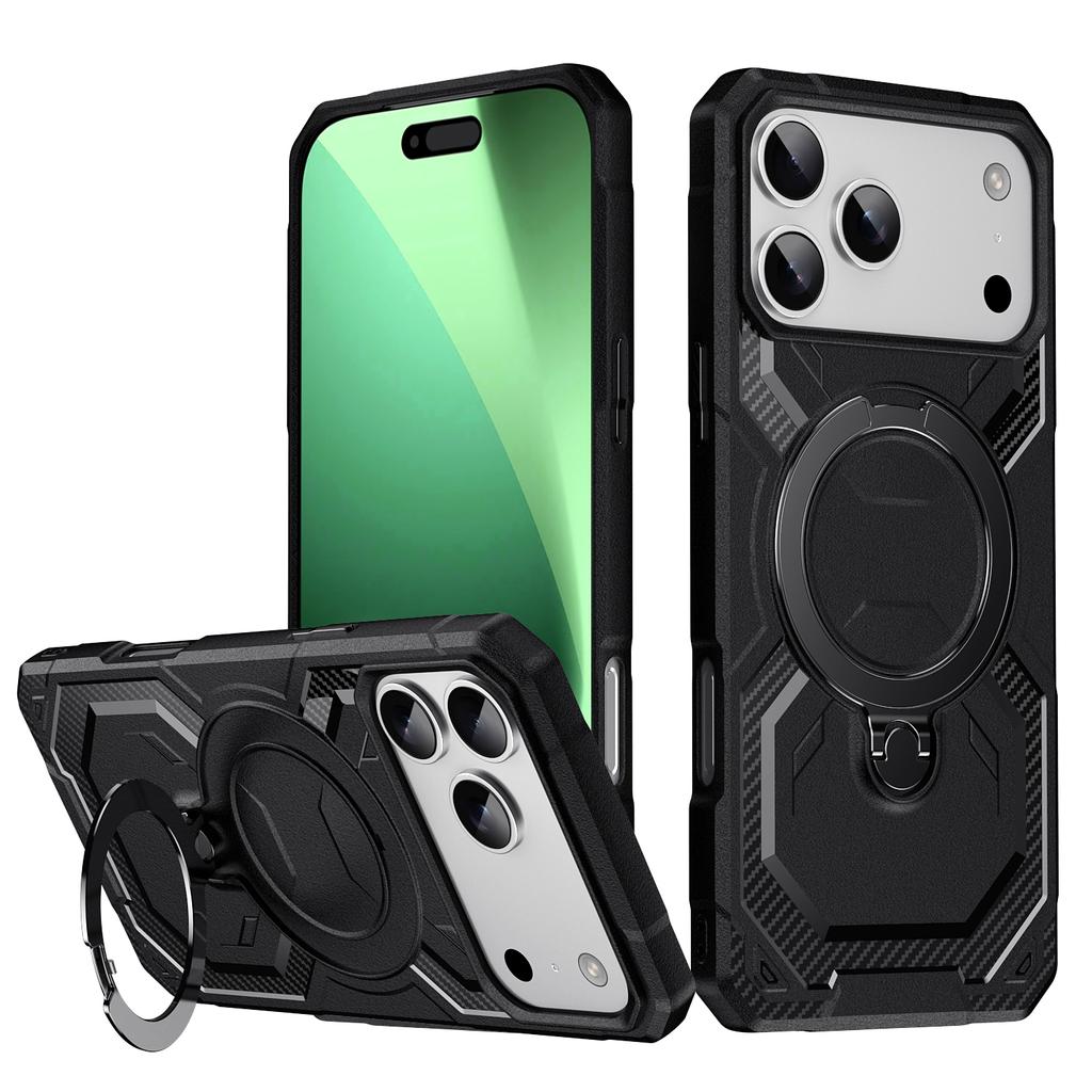 For iPhone 17 Pro Max Case Compatible with MagSafe Kickstand TPU+PC Phone Cover