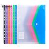 Waterproof Storage Pouch Clear Document Bags, A4 Letter Size File Folders with 11 Visible Bag Holes, Bags for Office And School Durable Protector