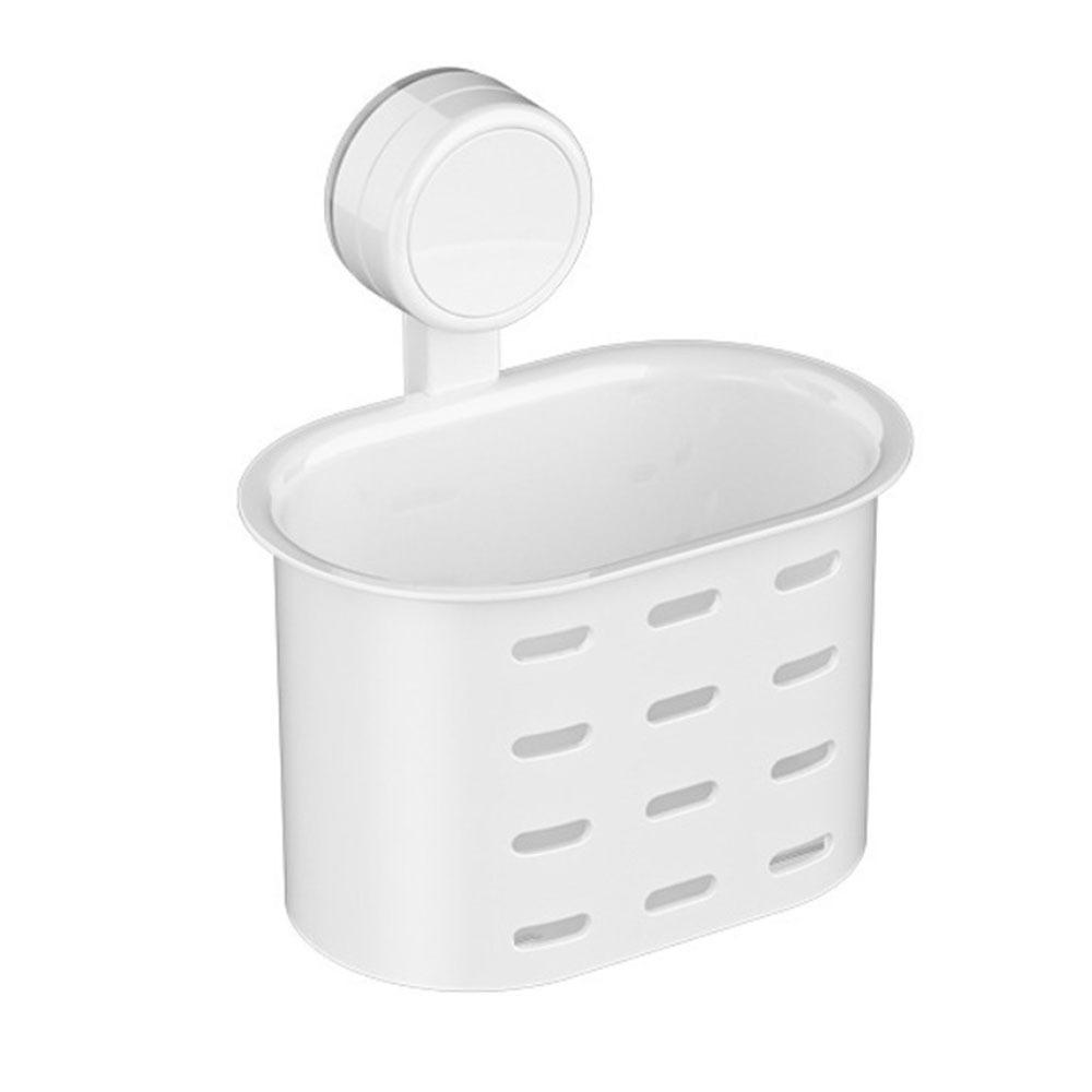 Wall Mounted Face Towel Storage Rack Punching-free Toilet Washstand Suction Cup Shelf  Home