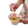 Ceramic Underglaze Twisty Stirring Spoon - Cute Children's Tableware and Dessert Spoon