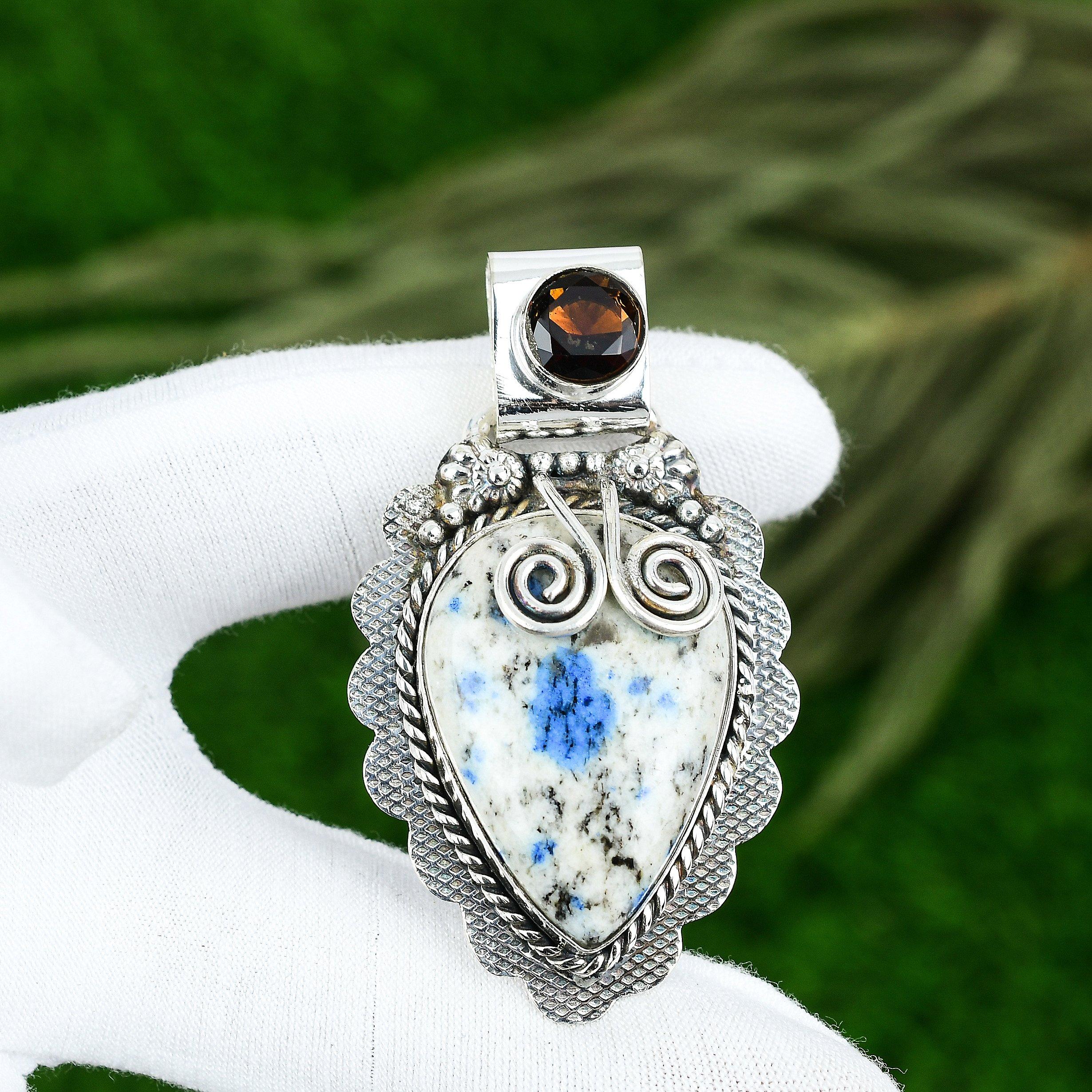 

Gift For Women Jewelry Pendant 925 Sterling Silver Natural K2 Jasper Gemstone