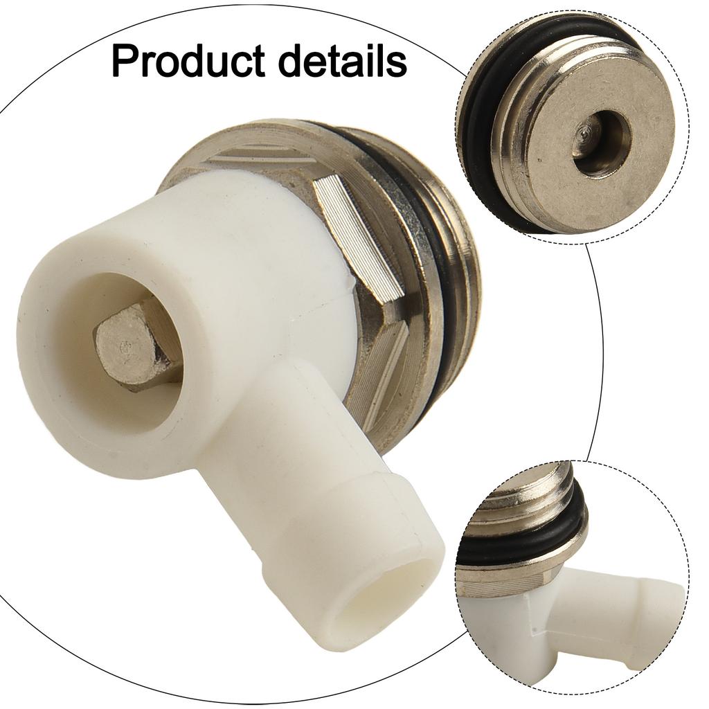 Drain Outlet 1 2 Inch Radiator Vent Valve Self-sealing Thread Easy Operation Efficient Drainage Reliable Performance