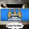 Custom Name Mouse pad Manchester City Crest Mouse pad, Gaming Mouse Pad, keyboard pad, Desk Decor for computer notebook Fan Birthday Gift