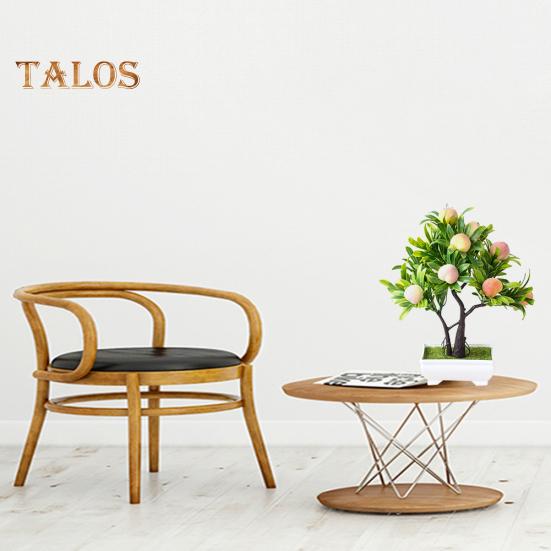 Elens Store 1Pc Artificial Flower Peach Tree Bonsai Home Office Garden Desktop Party Decor