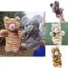 Niedriges Katzen-Plüsch-Handpuppen-Spielzeug mit PP-Baumwollfüllung für Kinder zum Geschichtenerzählen und Spielen
