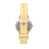 Oui & Me Fleurette Yellow Leather Strap White Dial Quartz ME010377 Women's Watch