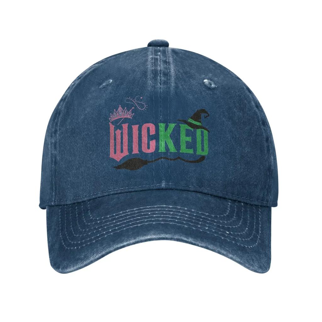 Summer Wicked Musical Movie Baseball Cap Sun  Breathable Print Washed Trucker Hat Men Women y2k Cool Outdoor Gym Baseball Caps