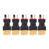 5PCS XT60 To T Plug Connector Battery To Charger ESC Male Port Conversion Adapter for RC Car