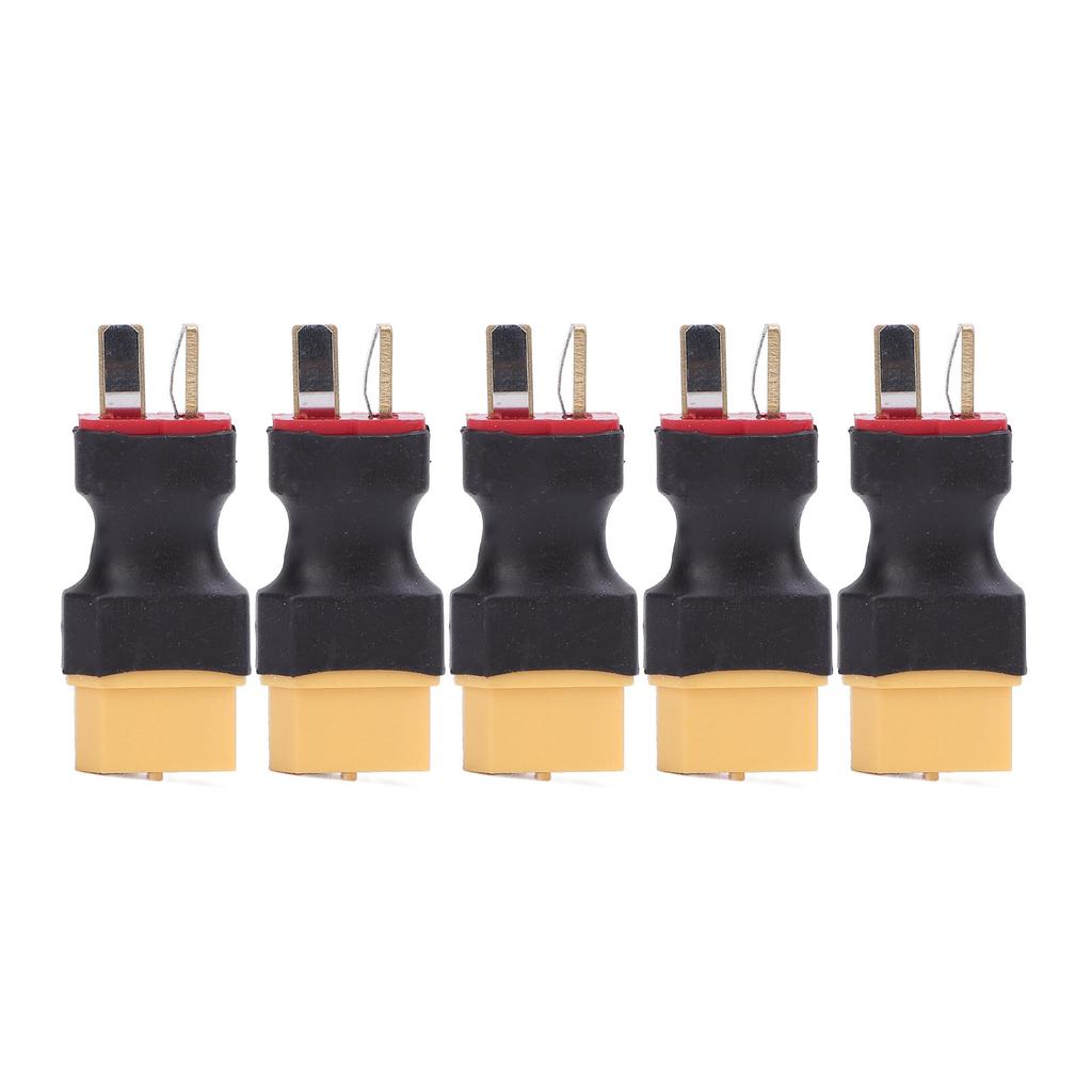 5PCS XT60 To T Plug Connector Battery To Charger ESC Male Port Conversion Adapter for RC Car
