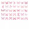 35pcs Cartoon Nature Stickers Pastel Butterfly Butterfly Graffiti Decals Nature Stickers For Laptop Motorcycle Luggage Phone