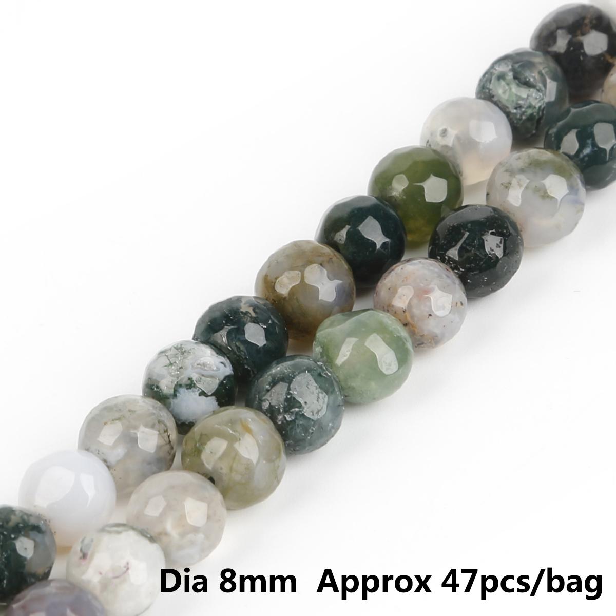 

Бусины из натурального граненого индийского камня для изготовления ювелирных изделий, браслета «сделай сам», 4/6/8/10 мм, прядь 15 дюймов 8mm 47pcs