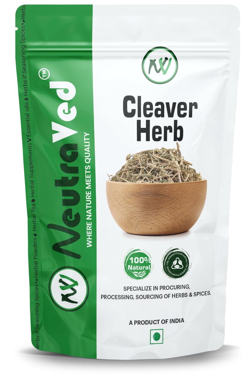 NeutraVed Cleavers Leaves 40g | Loose Herbal Tea | Natural Dried Cleaver Herb Traditionally Used - 40g