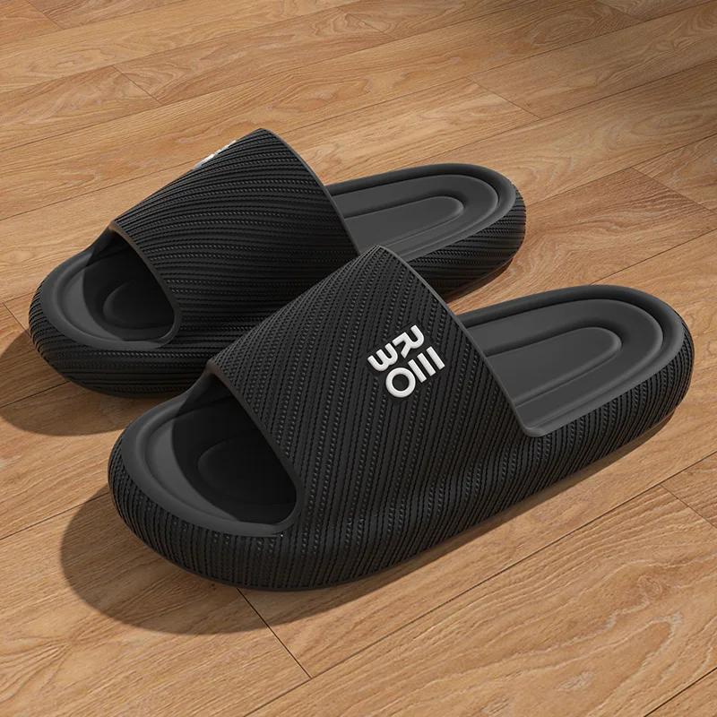 

Platform Thick Bathroom Home Slippers Women Cloud Slippers Fashion Soft Sole Eva Indoor Sandals Non-Slip Flip Flop Men Slippers