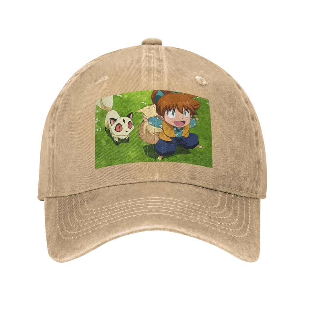 Anime Inuyasha Shippo Denim Cap Casual Baseball Caps Adjustable Hat Summer Unisex Baseball Hats