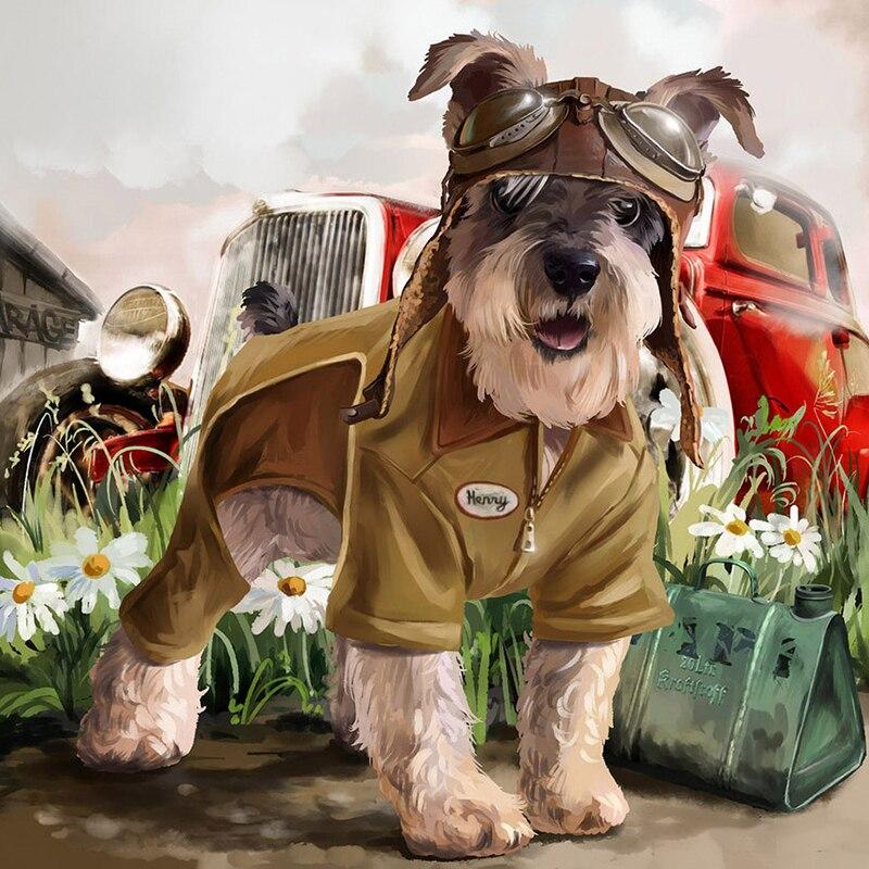 5D DIY Diamant Schilderij Schattige Hond Diamant Borduurwerk Schattige Huisdier Kruissteek Volledige Vierkante Ronde Boor Handleiding Woondecoratie Cadeau