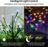 Solar Powered Garden Lights Outdoor Christmas Decoration Cherry Blossom Flower Tree Waterproof for Lawn Landscape SunLight