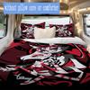 Chic Thorn Angel Pattern Bedding,Quilt Set Quilt Cover Pillowcase Home Birthday Gift (1*duvet cover+2*pillowcase,without core)ZSJT0917133