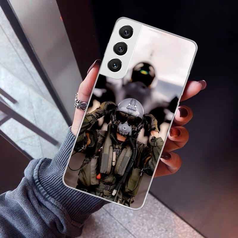 Military Aircraft Warship Fighter Phone Case For Samsung Galaxy S26 S25 Edge S24 S23 Ultra S22 Plus S21 S20 FE Soft TPU Back Cov