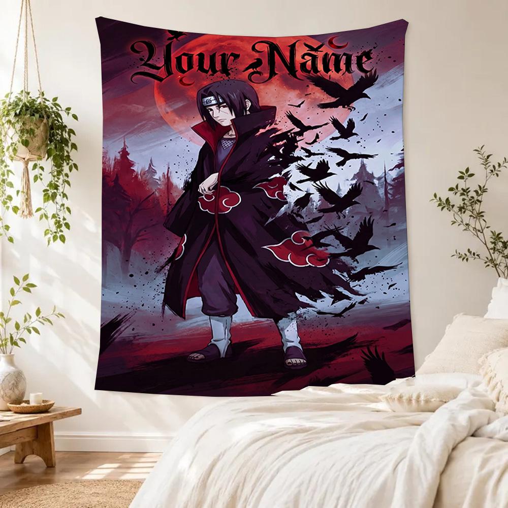 Naruto Character Custom Tapestry Customizable Wall Tapestry Vibrant Fade-Resistant Print Perfect for Gift Wrapping Multi-purpose for All Occasions