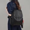 Womens Genuine Leather Backpack Lightweight Daily Travel Bag With Zippered Pockets Structured Front Pocket