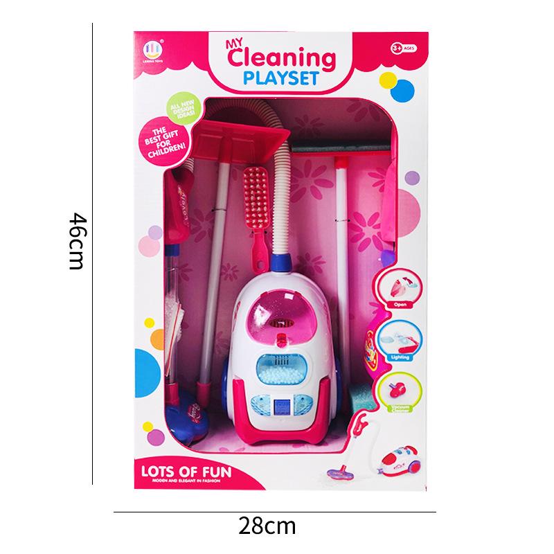 Children's Electric Vacuum Cleaner Toy with Sound and Light Effects