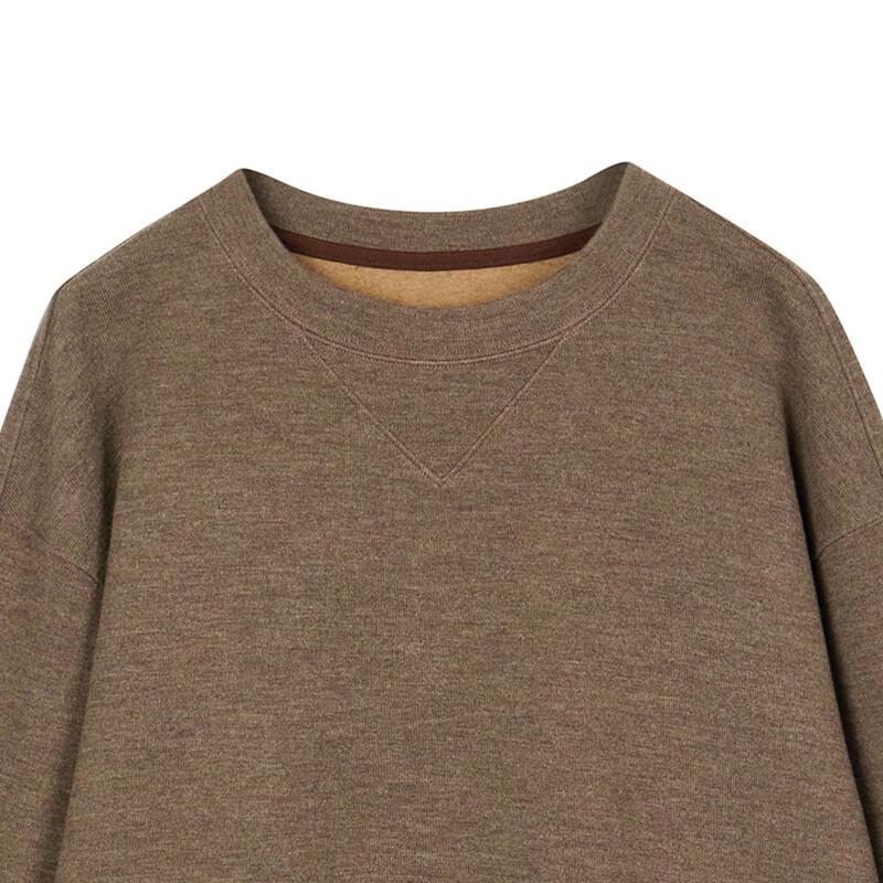 LESS 2024 Winter Loose Crewneck Pullover Sweatshirt