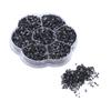 14400pcs Rhinestones Shiny Transparent Decorative Nail Art Accessories for Clothes ShoesS601 Black