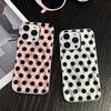 Black Wave Point Solid Color Silicone Case For Iphone 15 14 13 11 12 17 Plus 16 Pro Max Simple Minimalist Cover