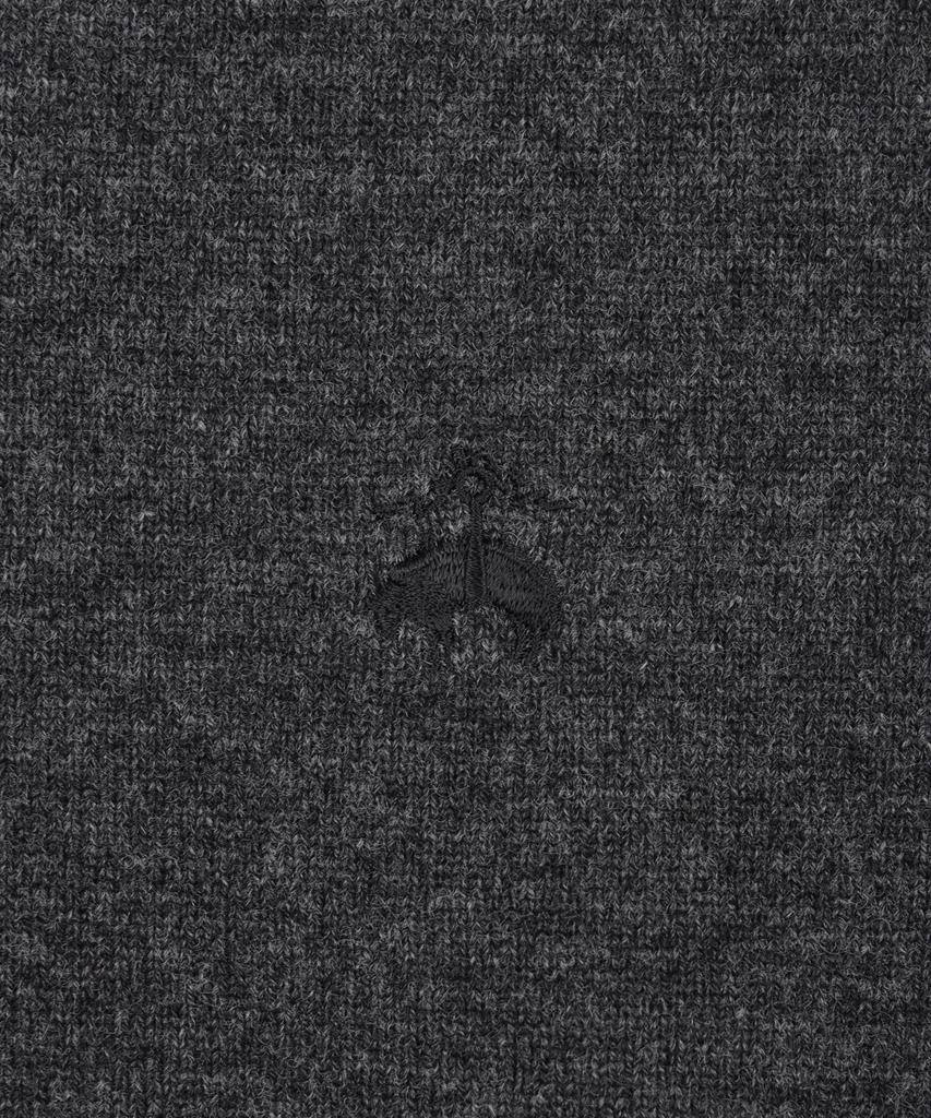 BROOKS BROTHERS Wool Cashmere Solid Half-Neck Sweater (Charcoal) (Bbwumbf404)