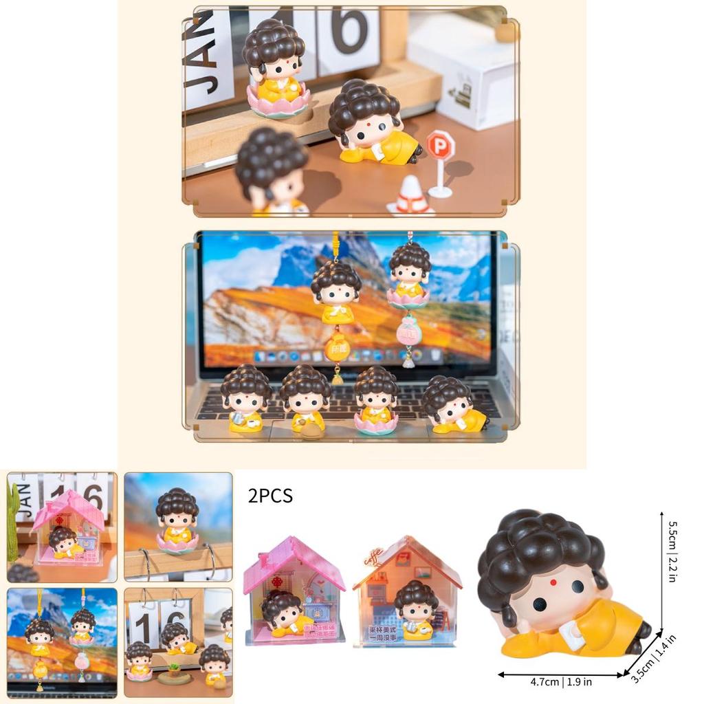 Adorable Chinese Style Cartoon Buddha Car Hanging Ornament For Home Decoration