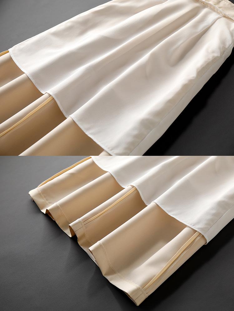 In-Stock Elegant Hepburn Style High-Waisted A-Line Umbrella Skirt for Women - Summer Collection