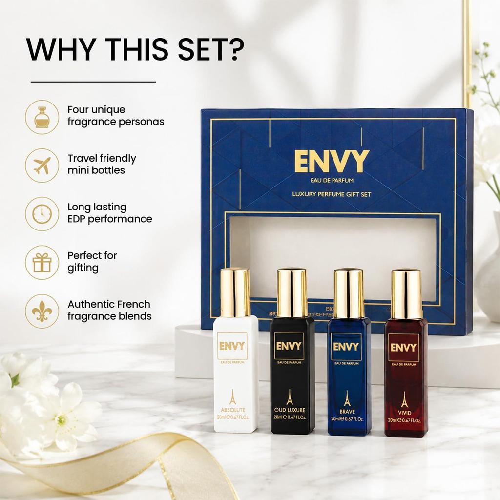ENVY Gift Set Perfume For Men - 20 ML Each, Pack of 1 | Long Lasting Perfume