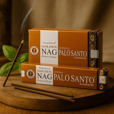 6x Palo Santo Incense 15g, Golden Nag