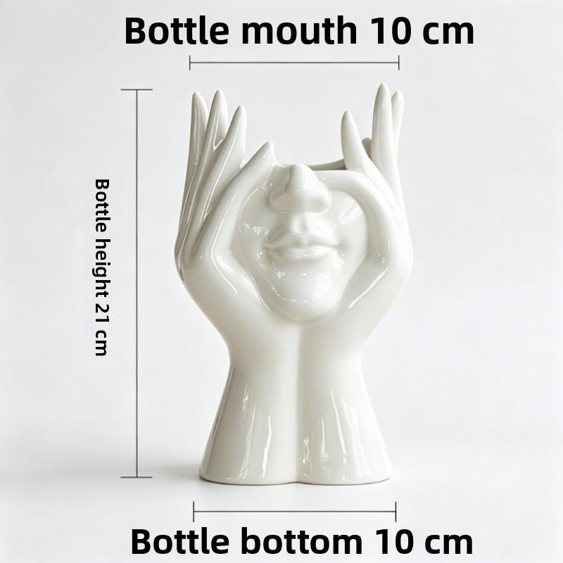 Creative Human Body Art Makeup Brush Holder Vinyl Figure Storage Organizer for Desk Office Multifunctional Makeup Brush Hold