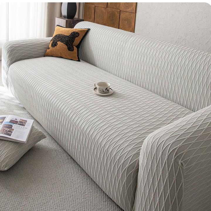 New Sofa Cover All in One Anti Slip Sofa Protective Cover  Four Season Elastic Jacquard Velvet Dust Cover